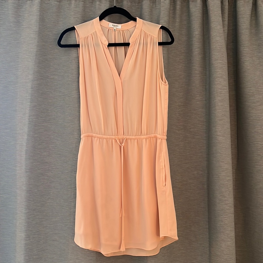 Aritzia Babaton pink silk dress